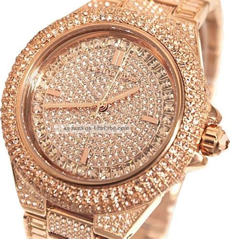 michael kors uhr damen gold glitzer|michael kors rose gold.